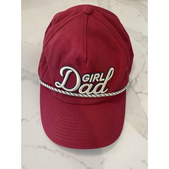 Barstool Sports Girl Dad Red Snapback Baseball Cap Hat Daughter Baby Girl EUC - Picture 1 of 4